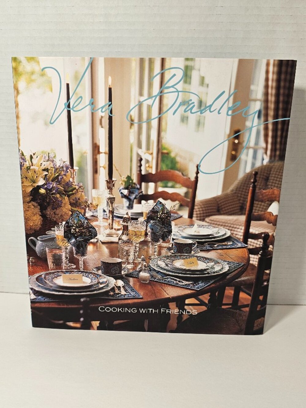 NWOT Vera Bradley Cookbook Cooking with Friends Hardcover Recipes Retired